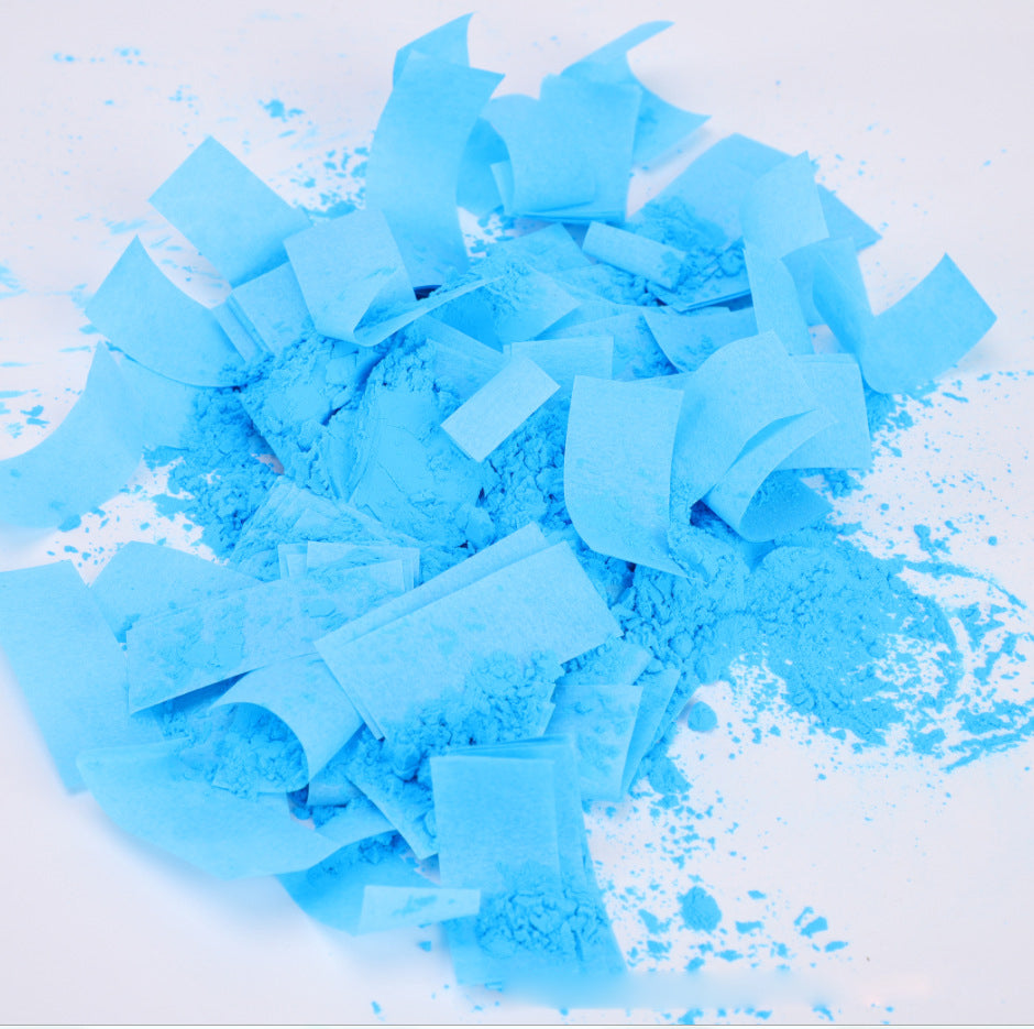 He or She Gender Reveal Party Cannon Filled with Colorful Confetti & Powder (Customizable)