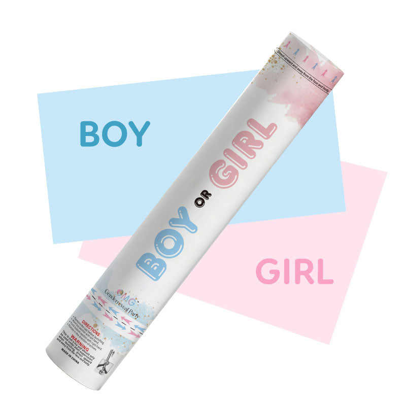 Cañón de confeti personalizado con diseño gratuito y entrega a nivel mundial