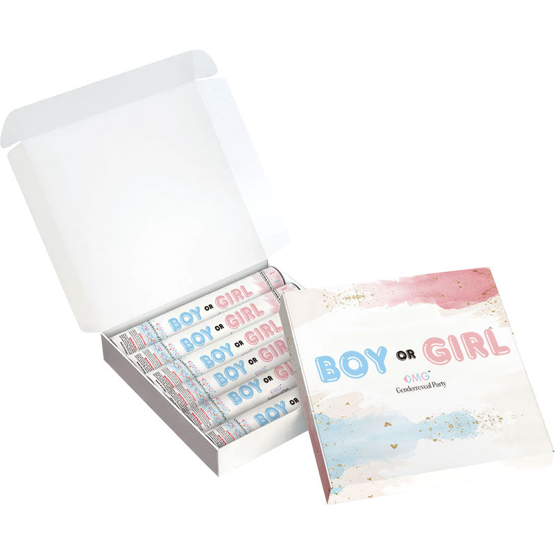 Cañón de confeti personalizado con diseño gratuito y entrega a nivel mundial