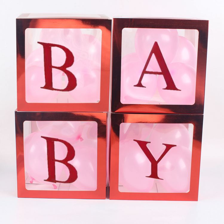 NP0004 White transparent balloon box BABY birthday party decoration wedding room wedding scene layout