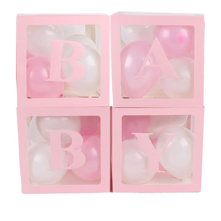 NP0004 White transparent balloon box BABY birthday party decoration wedding room wedding scene layout