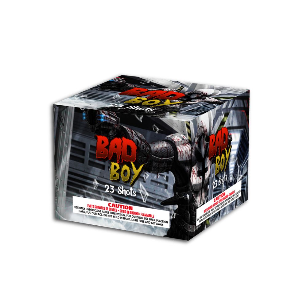 OMG-A015 Tortas de fuegos artificiales Bad Boy de 23 disparos y 500 gramos