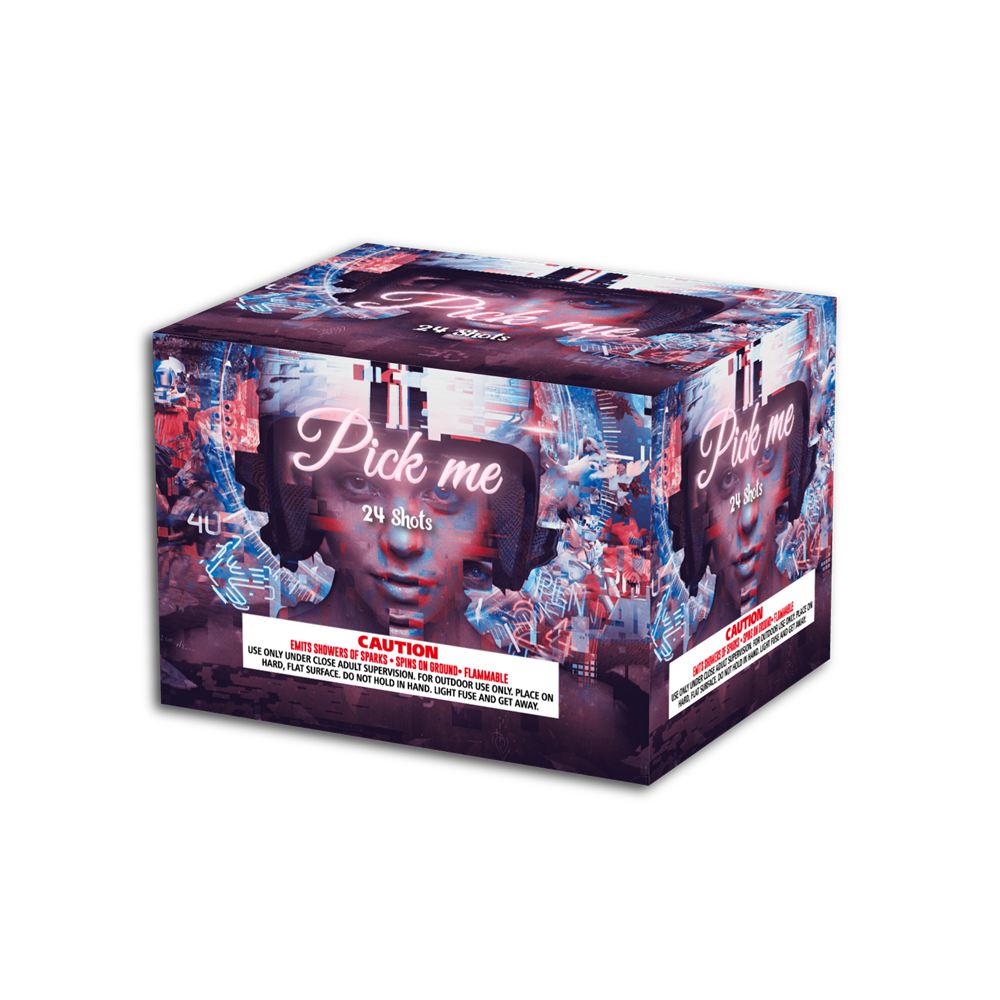 OMG-A018 24 disparos Pick Me 500 gramos Pasteles Fuegos artificiales
