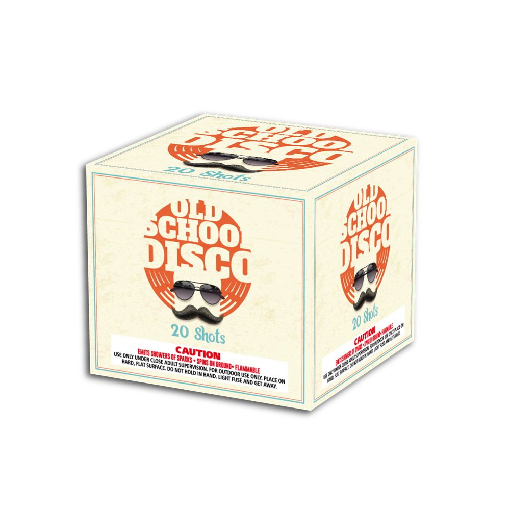 OMG-A021 Tortas de fuegos artificiales Old School de 20 disparos y 500 gramos