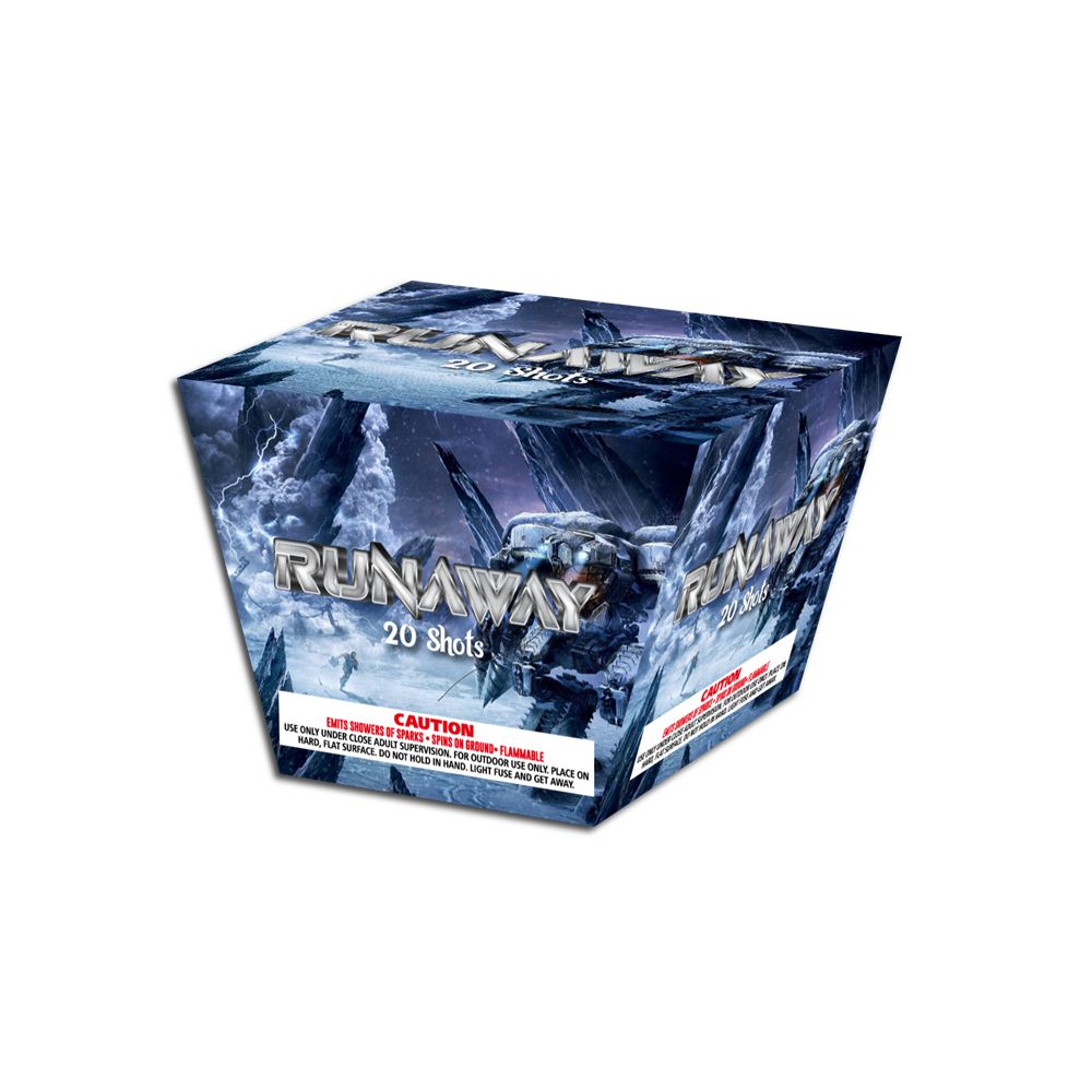 OMG-A028 20 disparos Runaway 500 gramos Pasteles Fuegos artificiales