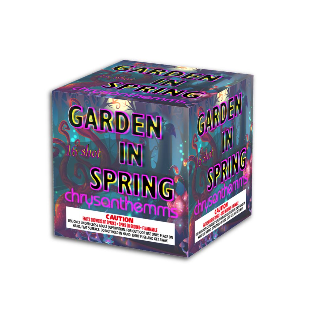 OMG-A034 Jardín en primavera Pasteles de 500 gramos Fuegos artificiales