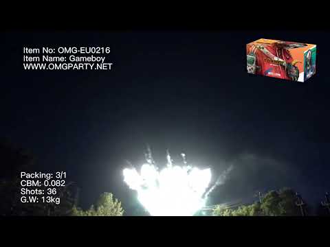 OMG New Design EUO216 36 shots GAMEBOY Cakes Fireworks