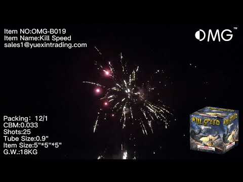 OMG-B019 25 shot Kill Speed 200 Grams Cakes Fireworks
