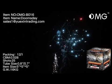 OMG-B016 25 shot Doomsday 200 Grams Cakes Fireworks