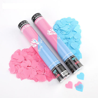 Gender Reveal Party Powder & Confetti Twister Handheld Cannon (Customizable)