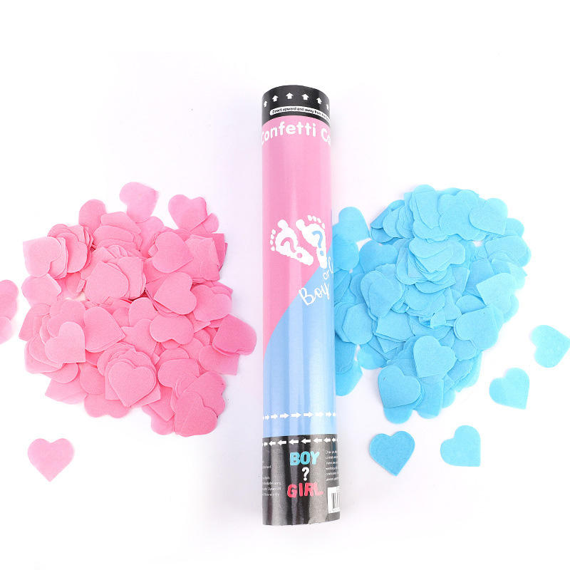 Gender Reveal Party Powder & Confetti Twister Handheld Cannon (Customizable)