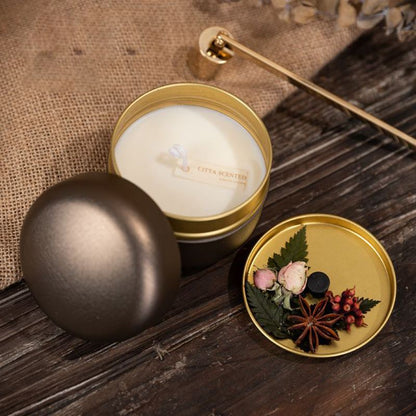 NC0003 Eternal flower dried flower scented candle mold Valentine's Day retro tin box soy wax other candle holders with souvenir