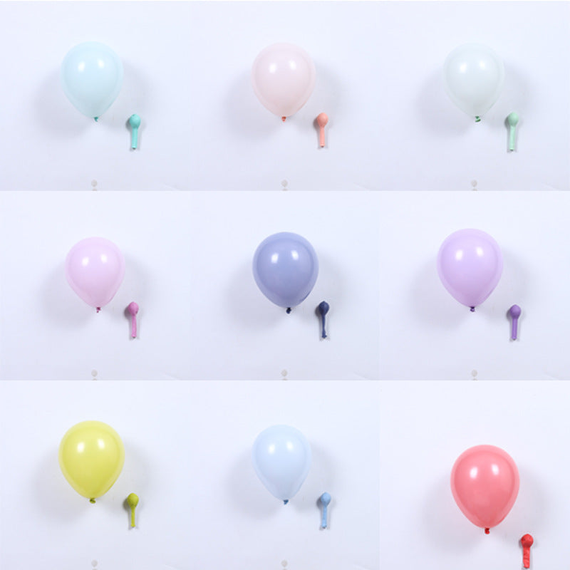 NB0005 100pcs macaron color 5 inch matte candy color latex balloons wholesale wedding party supplies balloon