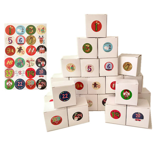 NP0001 24pcs per set Christmas countdown DIY gift box party blind box game box wholesale