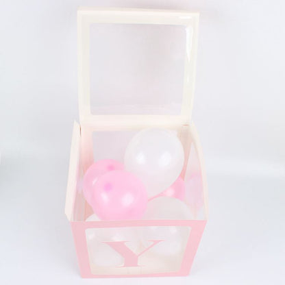 NP0003 Factory transparent balloon box birthday party decoration LOVE wedding room wedding scene layout