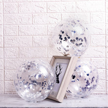 Laden Sie das Bild in den Galerie-Viewer, NB0001 12 inch 4.5g thick sequined confetti balloon party wedding supplies latex confetti balloon decoration
