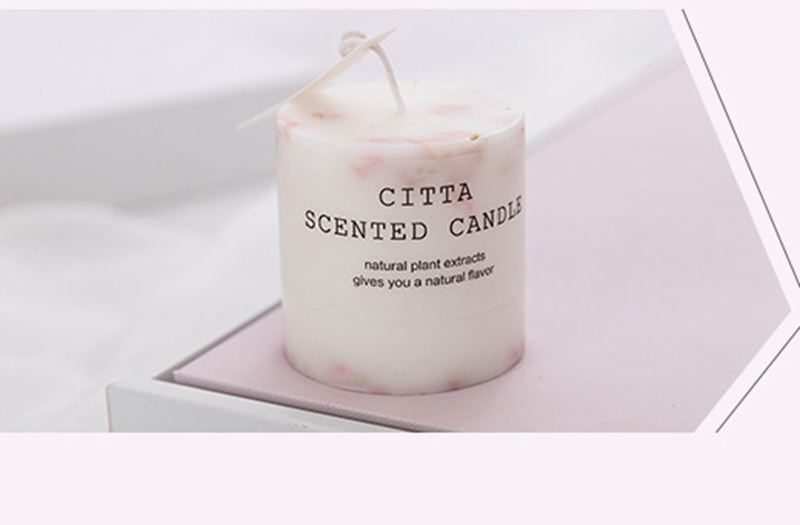 NC0002 Cylindrical square decorative soy wax indoor fragrance wholesale, fresh air scented marble candle jar