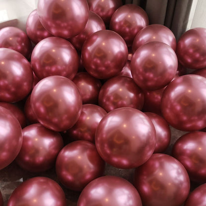 NB0002 10 inch 12 inch 50pcs latex metal birthday party balloons supplies wholesale wedding decoration metallic balloons