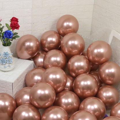 NB0002 10 inch 12 inch 50pcs latex metal birthday party balloons supplies wholesale wedding decoration metallic balloons