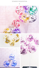Charger l&#39;image dans la galerie, NB0001 12 inch 4.5g thick sequined confetti balloon party wedding supplies latex confetti balloon decoration
