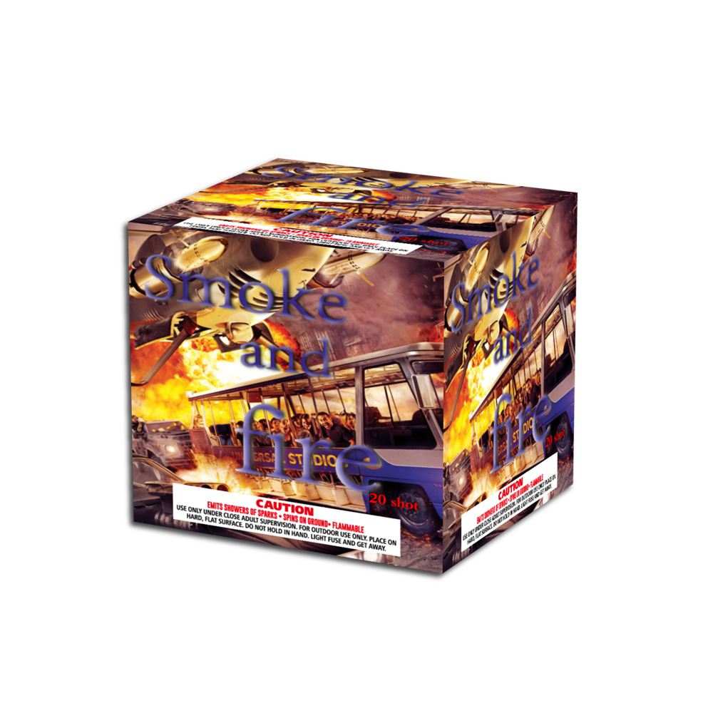 OMG-A030 20 shot Smoke and Fire 500 Grams Cakes Fireworks