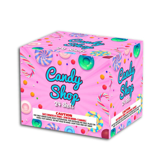 OMG-A006 24 shot Candy Shop 500 Grams Cakes Fireworks