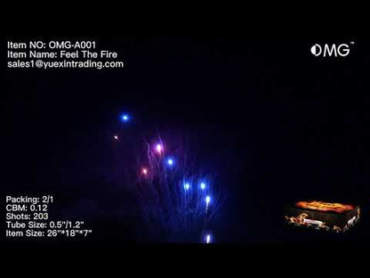 OMG-A001 203 shot Feel the Fire 500 Grams Cakes Fireworks