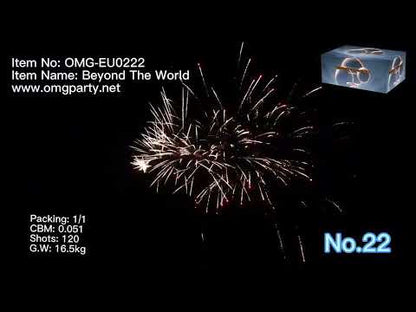 OMG New Design EUO222 120 shots BEYOND THE WORLD Cakes Fireworks