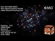 Load and play video in Gallery viewer, OMG-B023 16 shot Cassino Royale 200 Grams Cakes Fireworks
