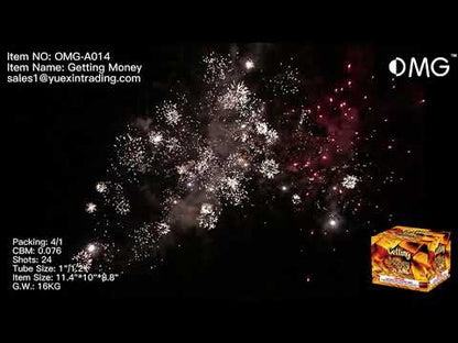 OMG-A014 24 shot Getting Money 500 Grams Cakes Fireworks