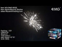 Load and play video in Gallery viewer, OMG-B025 12 shot Beyond Skyline 200 Grams Cakes Fireworks
