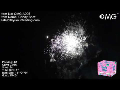 OMG-A006 24 shot Candy Shop 500 Grams Cakes Fireworks