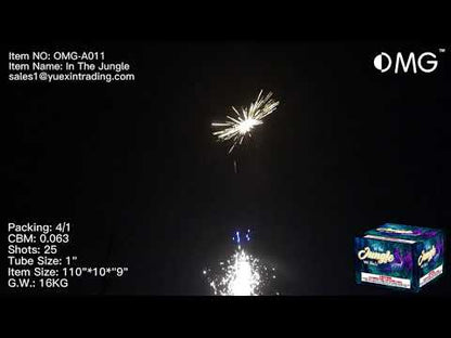 OMG-A011 25 shot In The Jungle 500 Grams Cakes Fireworks