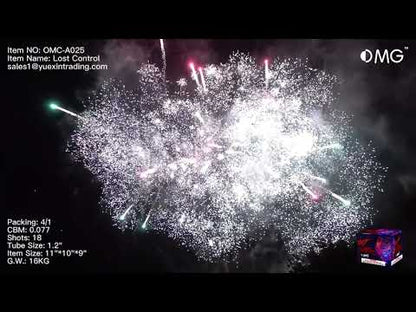 OMG-A025 18 shot Lost Control 500 Grams Cakes Fireworks